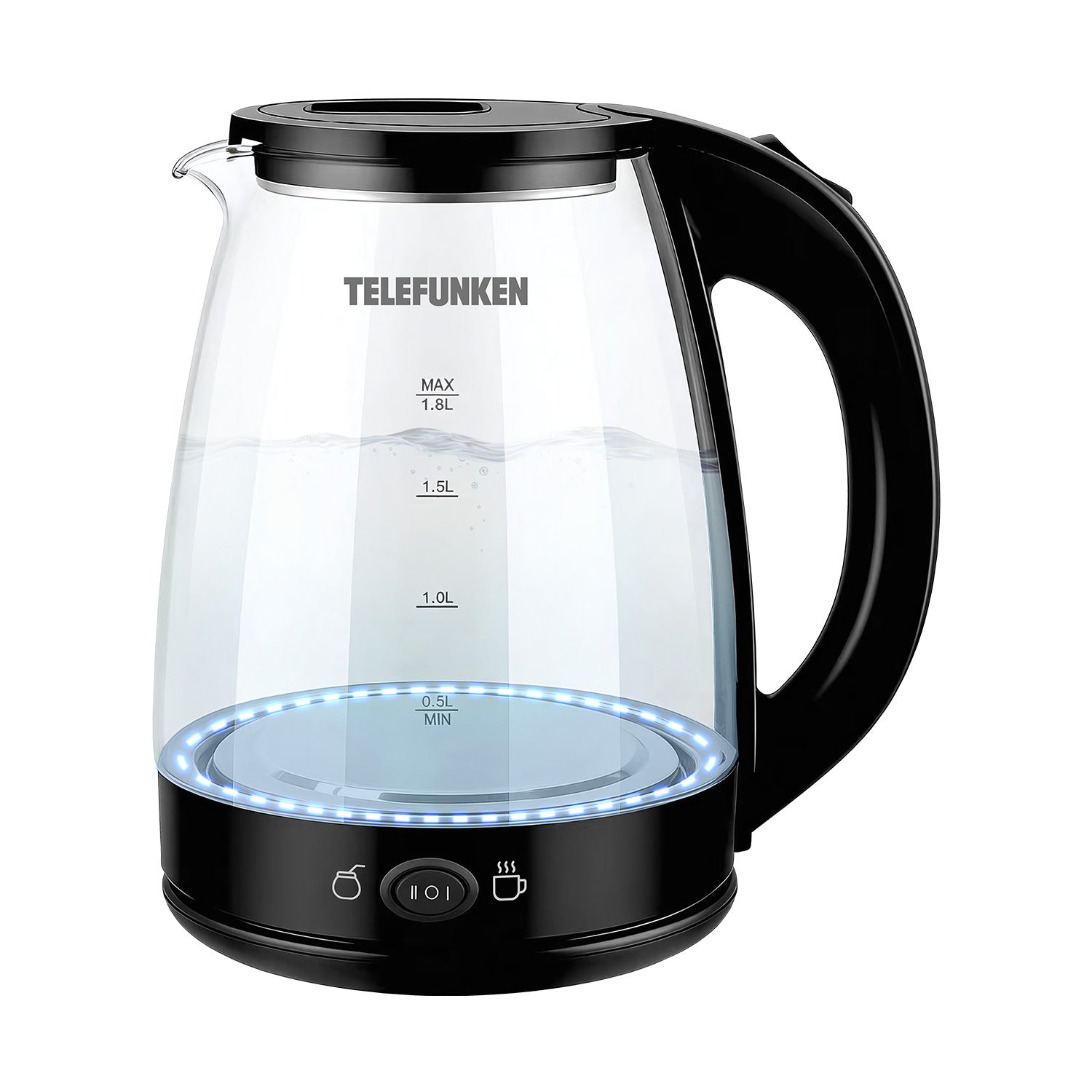 HERVIDOR ELÉCTRICO DE VIDRIO TELEFUNKEN GLASSY