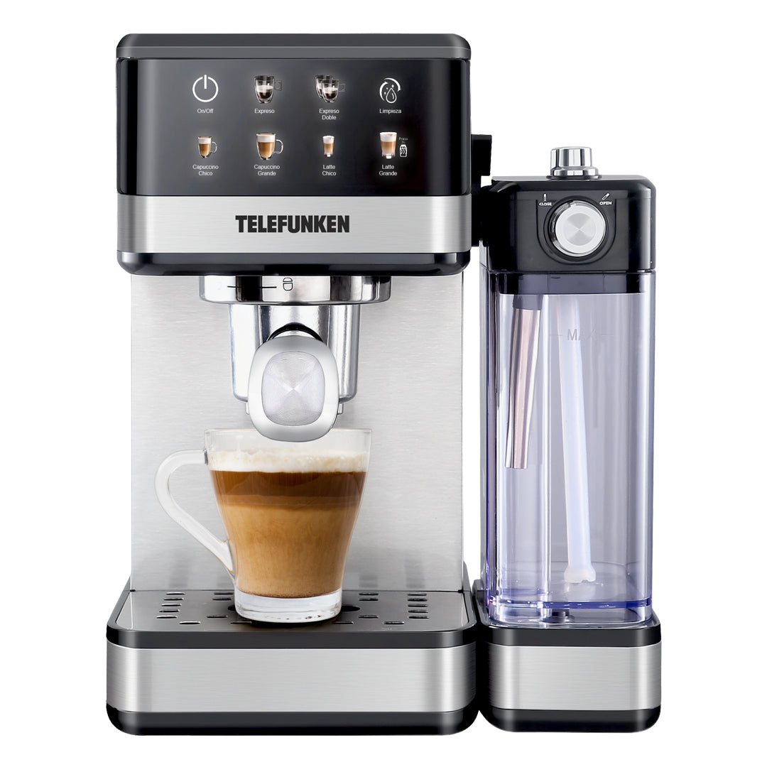 CAFETERA ESPRESS CON ESPUMADOR TELEFUNKEN MILAN