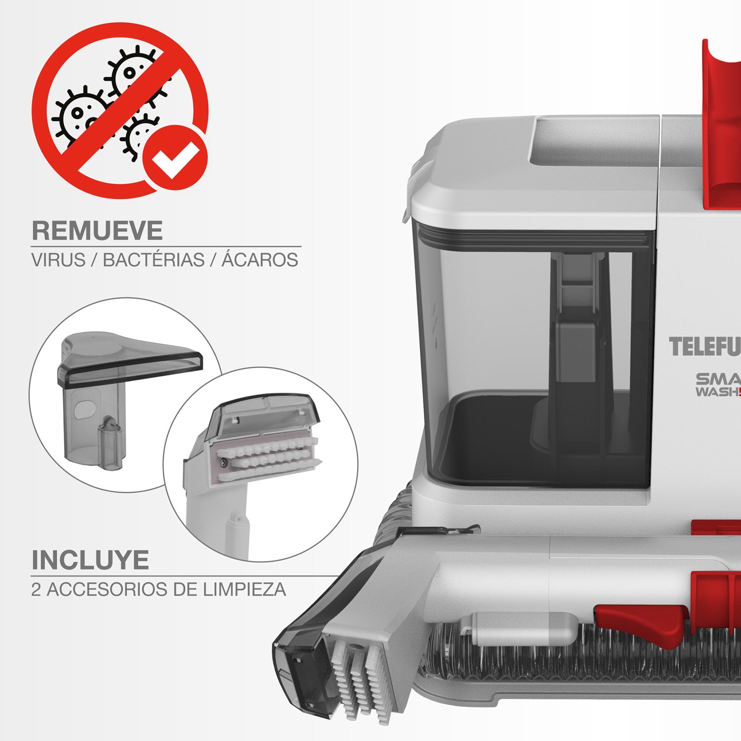 ASPIRADORA LIMPIA TAPIZ TELEFUNKEN SMART WASH 550