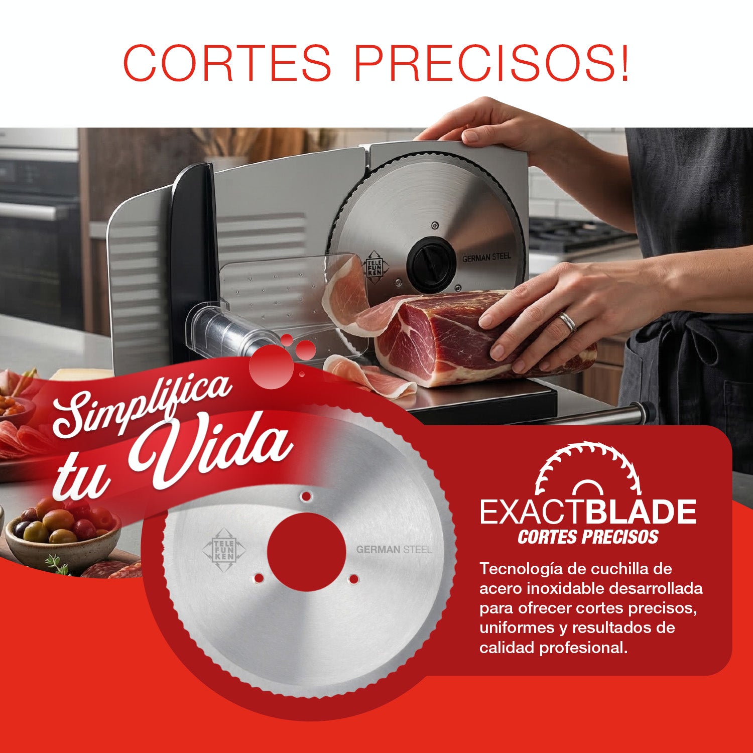 CORTADORA DE FIAMBRE TELEFUNKEN PROSLICE