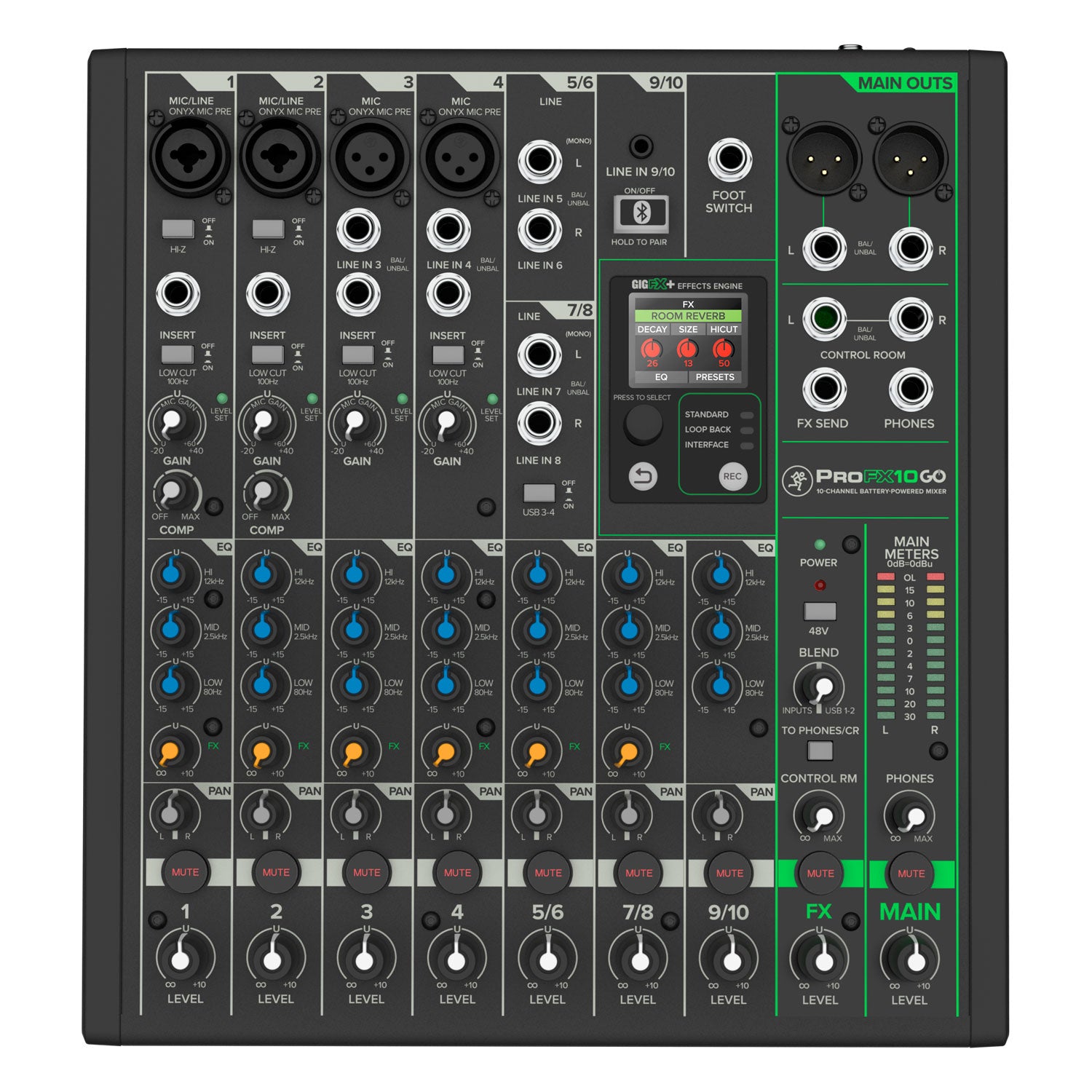 CONSOLA MEZCLADORA MACKIE PROFX10GO