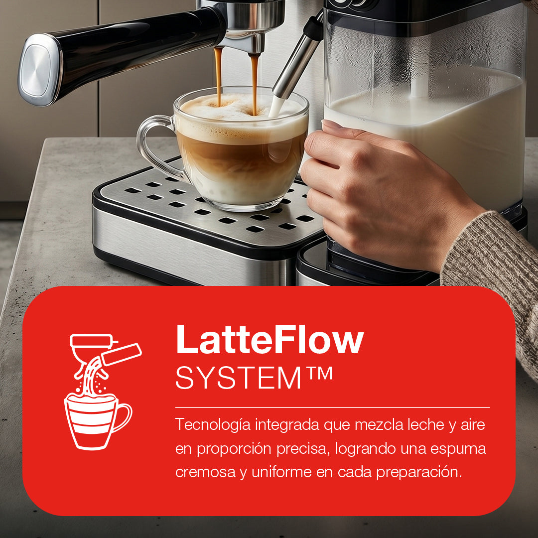 CAFETERA ESPRESS CON ESPUMADOR TELEFUNKEN MILAN