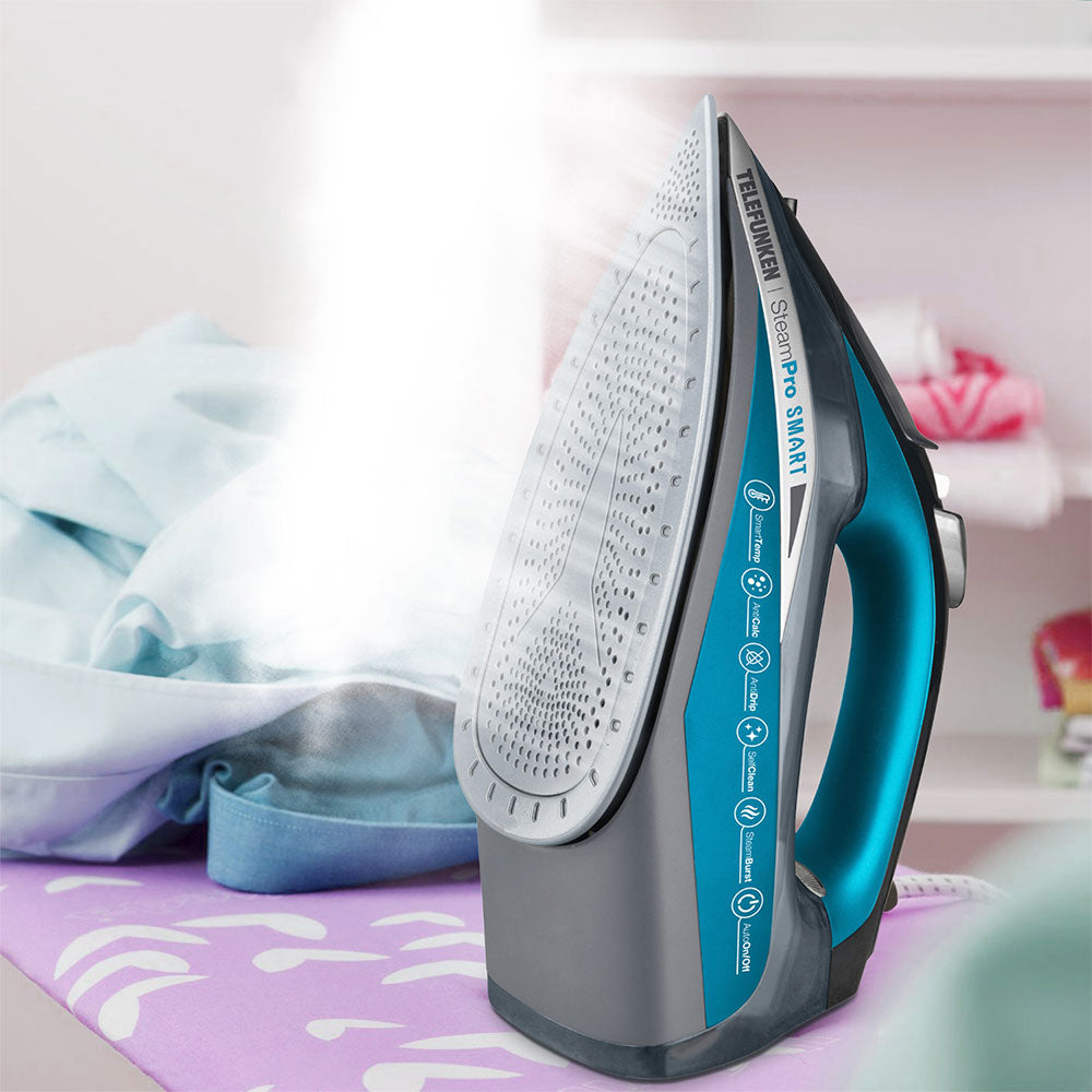 PLANCHA A VAPOR TELEFUNKEN STEAMPRO SMART CELESTE