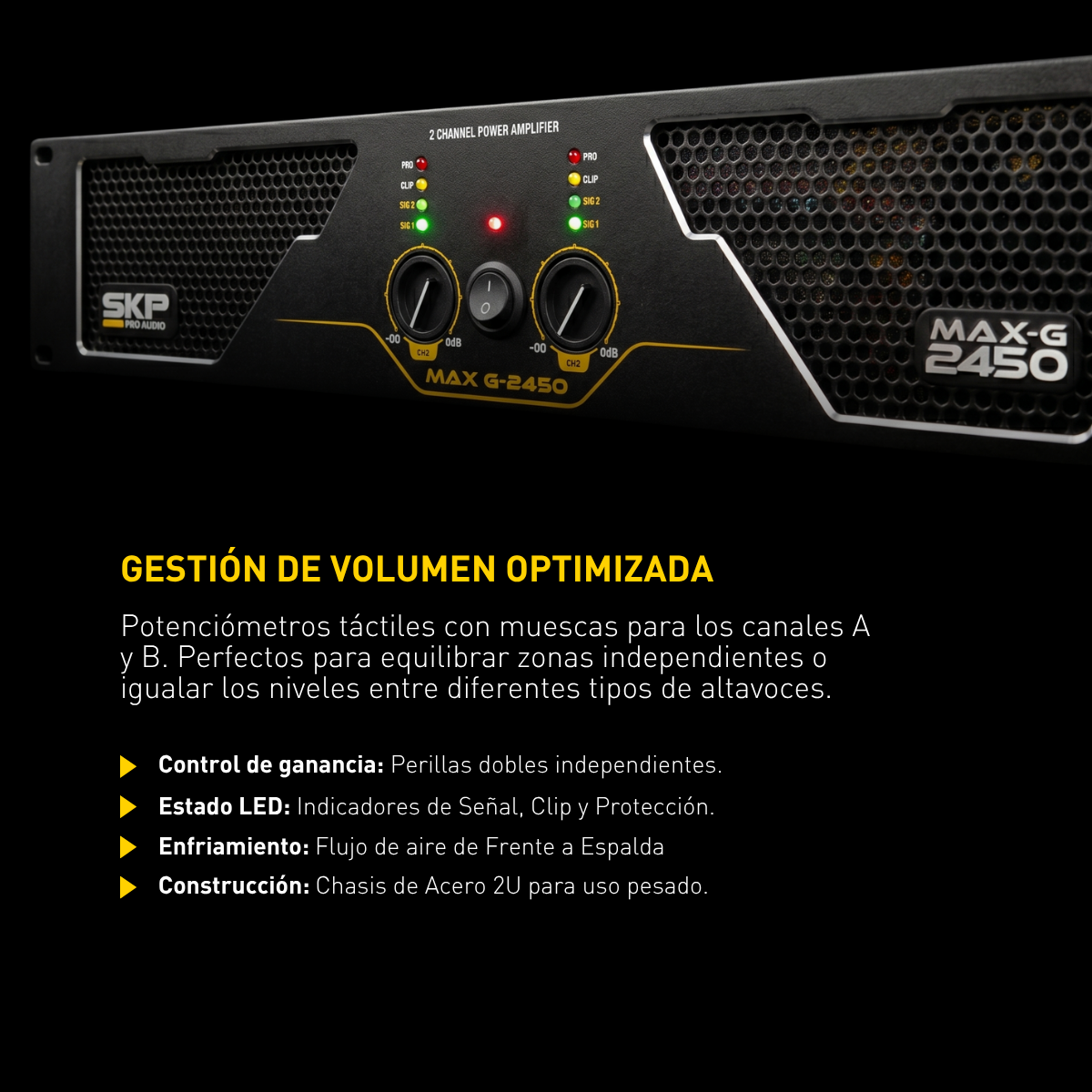 AMPLIFICADOR DE POTENCIA SKP MAX G-2450