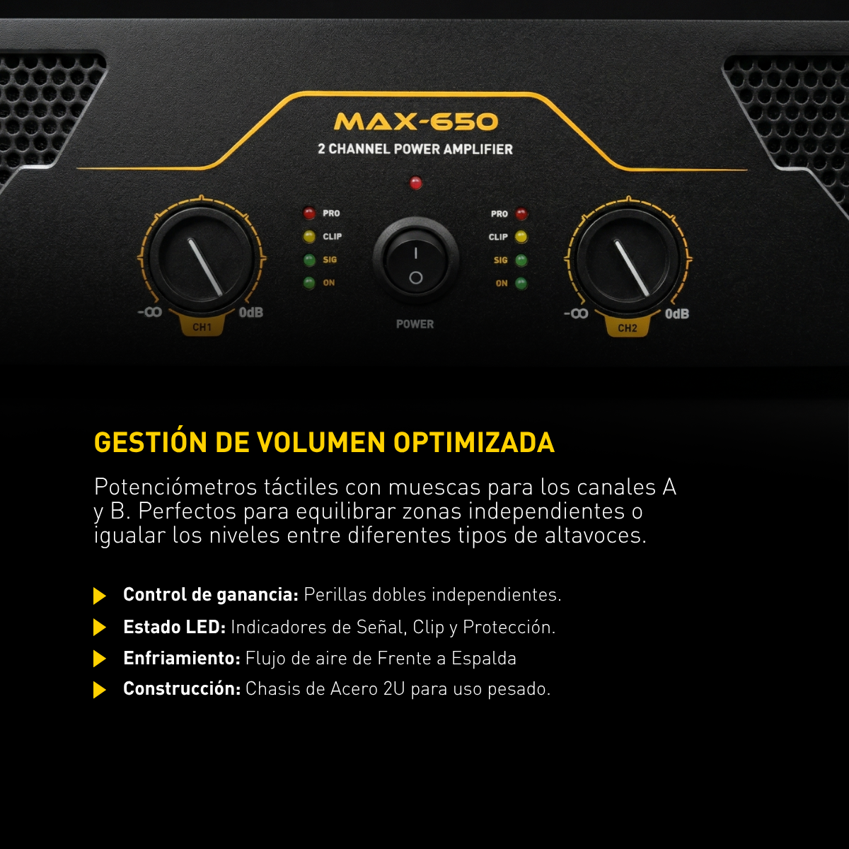 AMPLIFICADOR DE POTENCIA SKP MAX 650