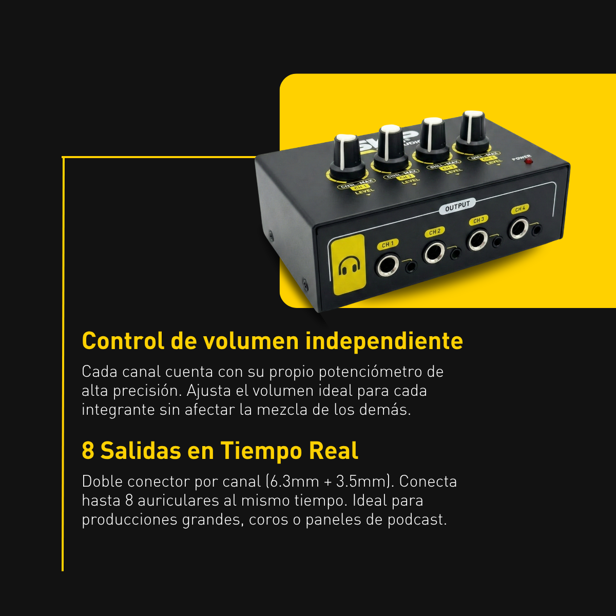 AMPLIFICADOR DE AUDIFONOS SKP HA 420 MKII
