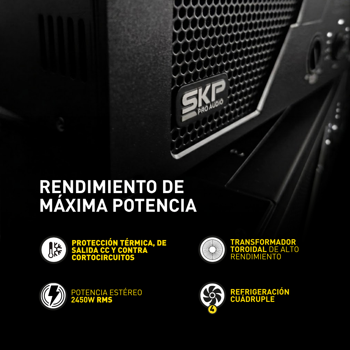AMPLIFICADOR DE POTENCIA SKP MAX G-2450