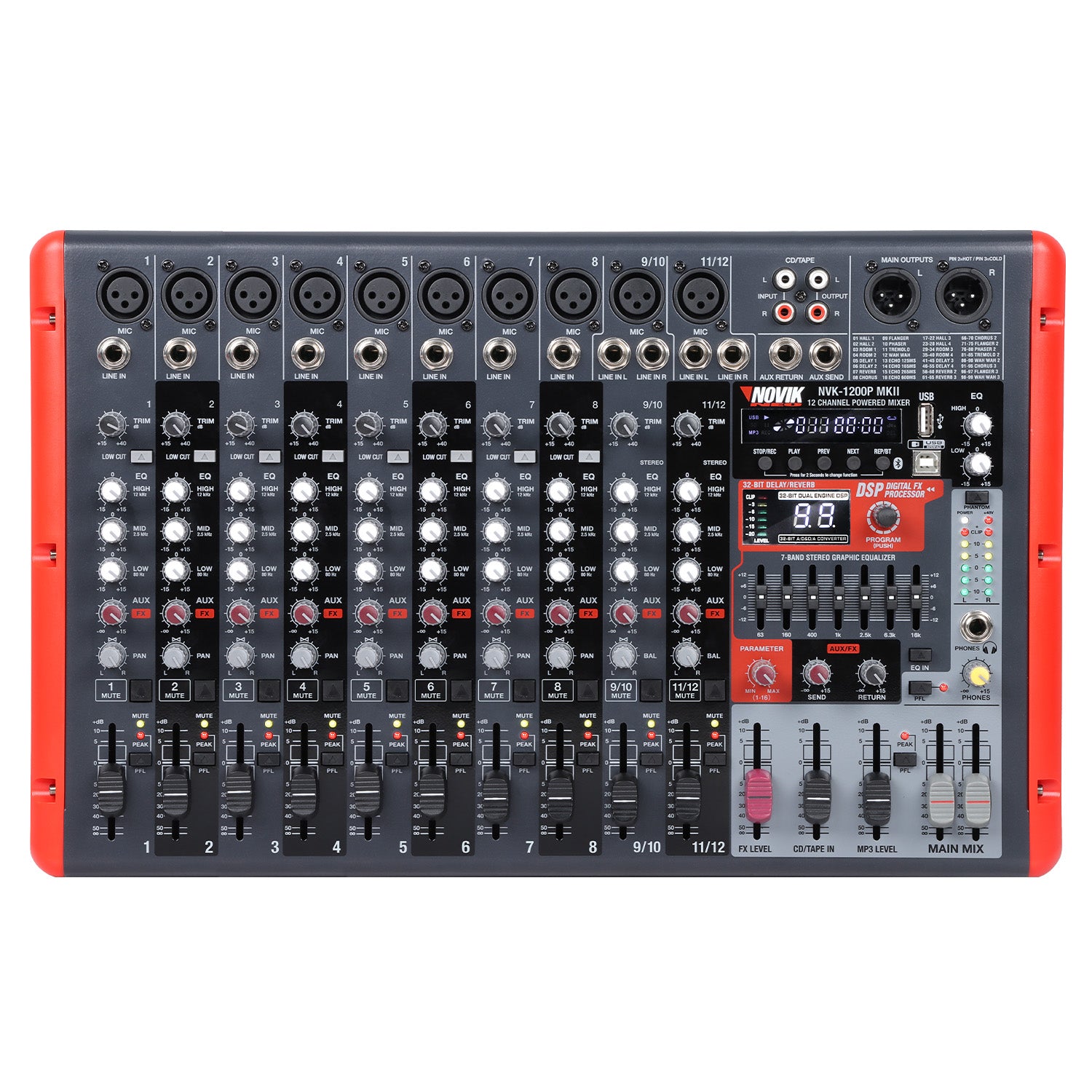 CONSOLA POTENCIADA NOVIK NVK 1200P MKII