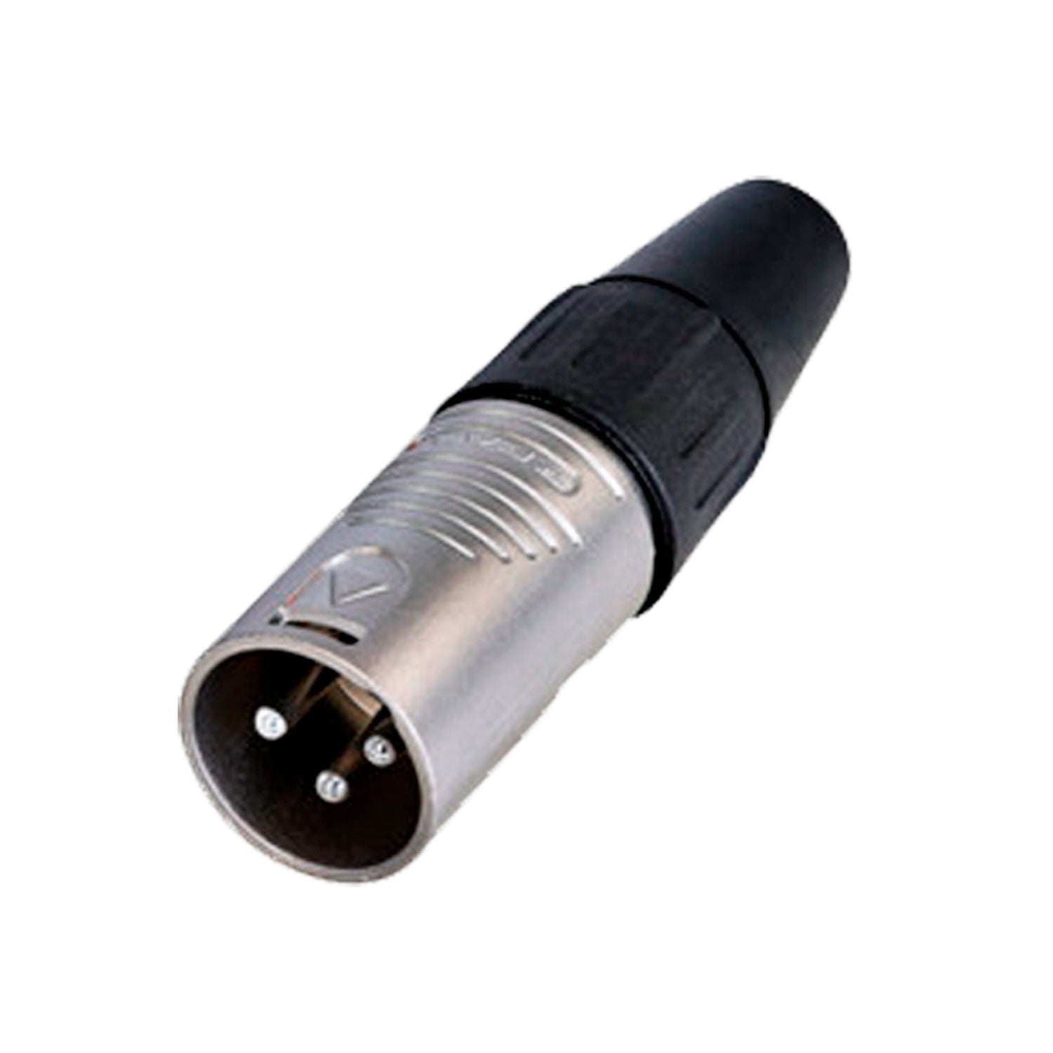 CONECTOR XLR MACHO VOLANTE NIQUEL 3 PINES REAN RC3M