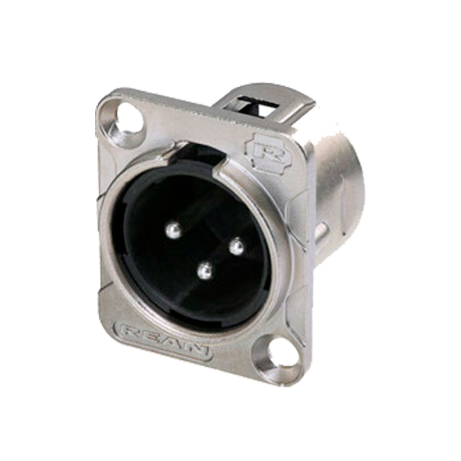 CONECTOR XLR MACHO NIQUEL CHASIS 3 PINES REAN RC3MDL