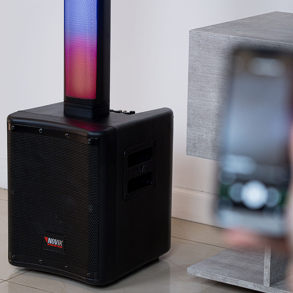 SISTEMA DE SONIDO PORTATIL CON BATERIA NOVIK STAGE 8 PRO