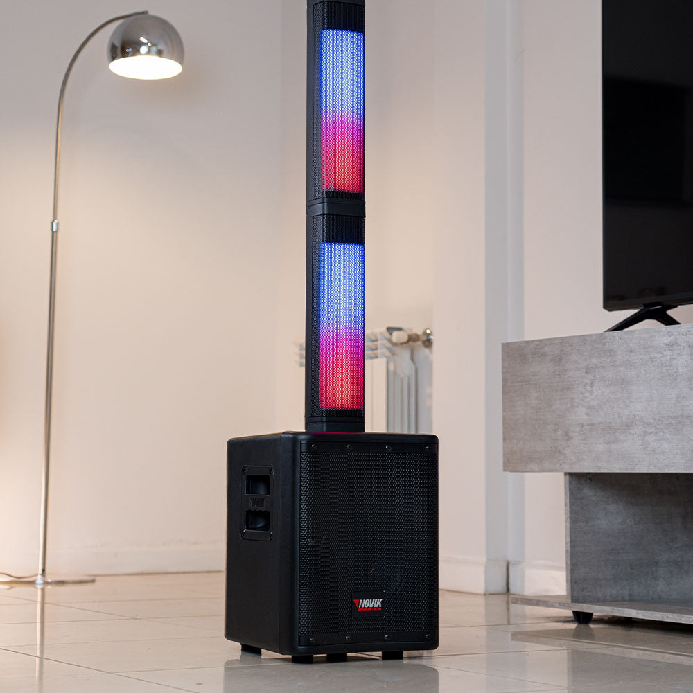 SISTEMA DE SONIDO PORTATIL CON BATERIA NOVIK STAGE 8 PRO